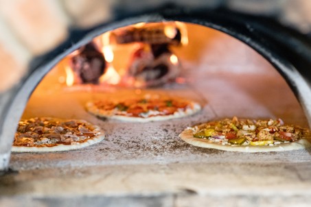 Picture of wood fired pizza